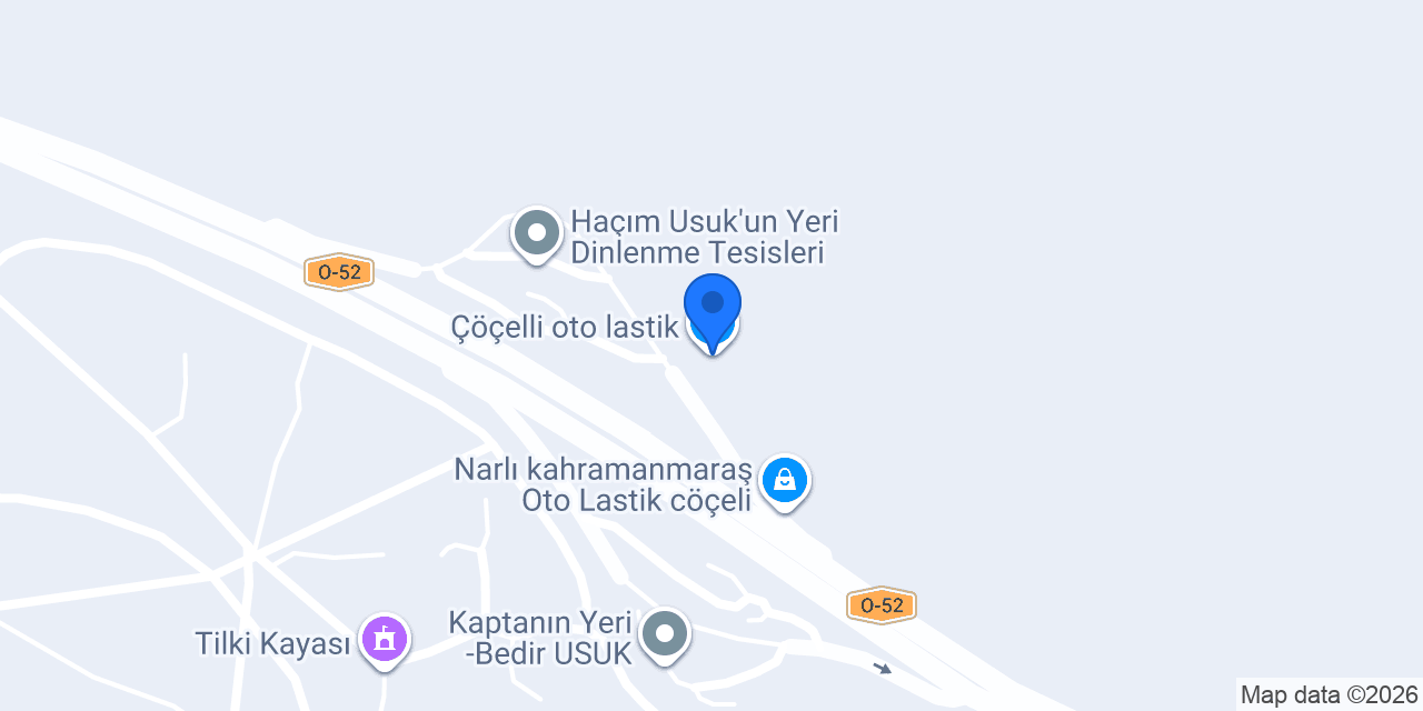 Çöçelli oto lastik konumu
