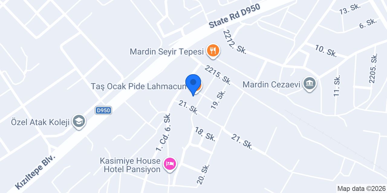Taş Ocak Pide Lahmacun konumu