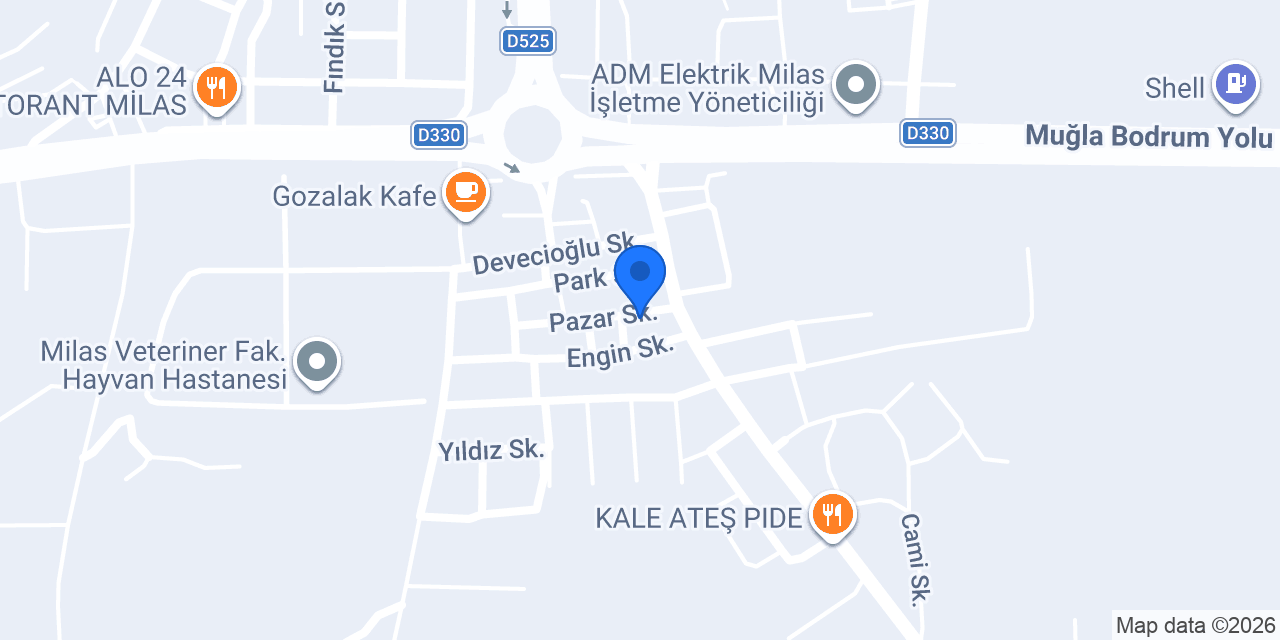 GZR Konaklama Apart konumu