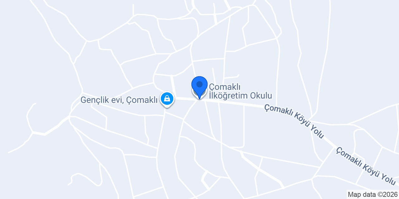Çomaklı İlköğretim Okulu konumu