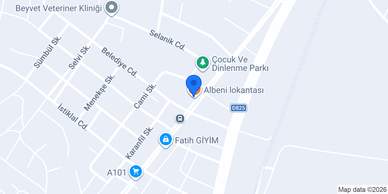 Albeni lokantası konumu
