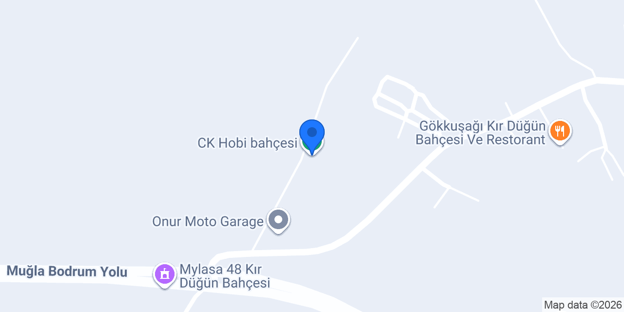 CK Hobi bahçesi konumu