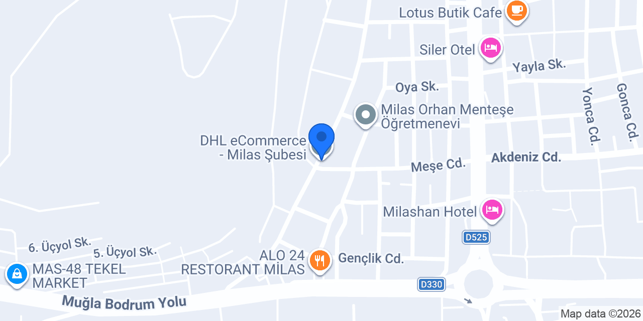 DHL eCommerce - Milas Şubesi konumu
