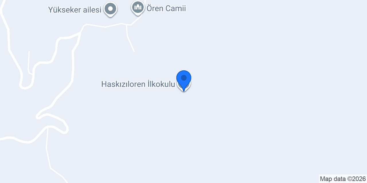 Haskızıloren İlkokulu konumu