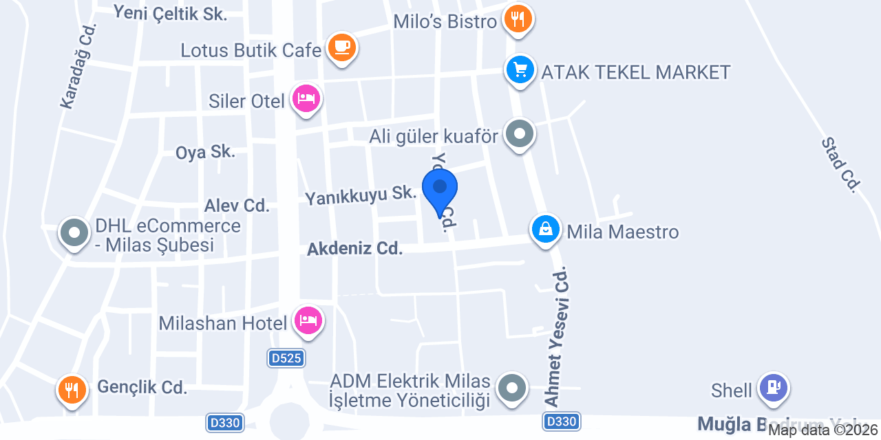 Milas Koltuk Yıkama konumu