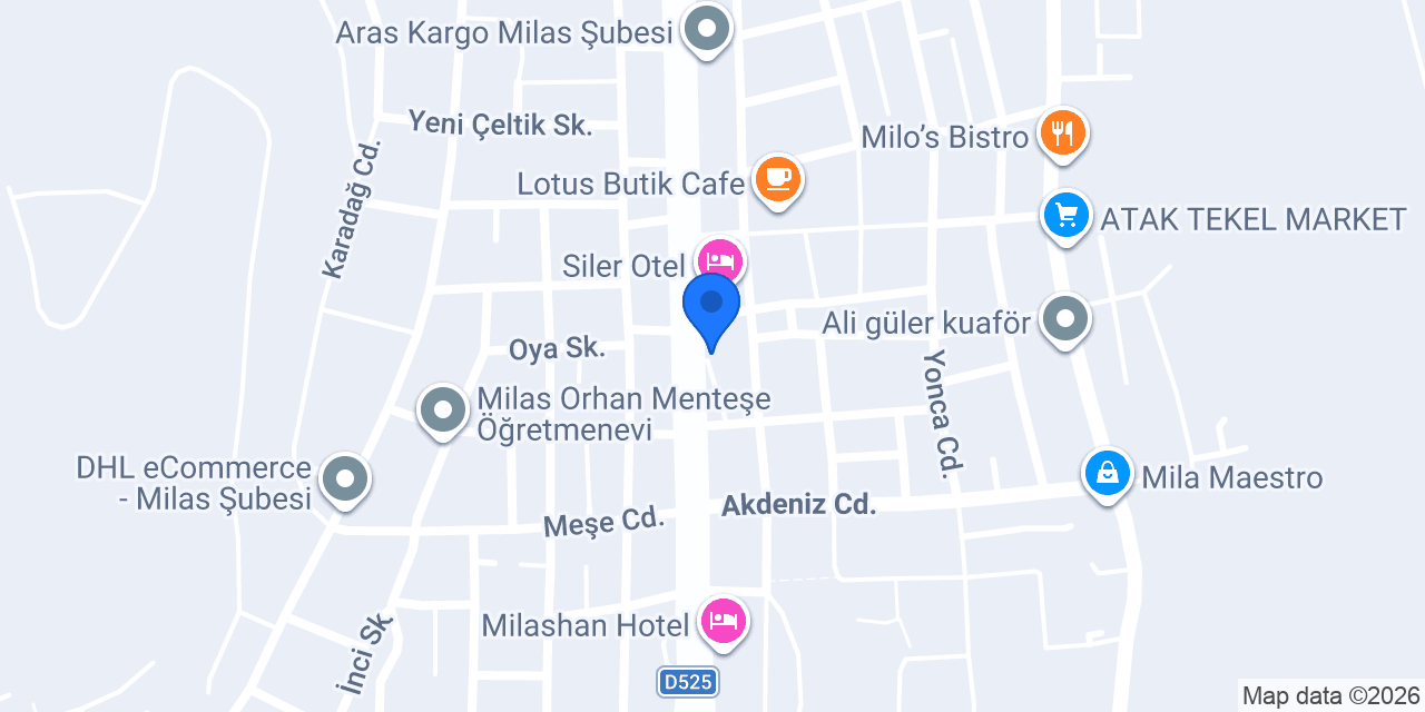 ATICI ET SÜT ŞARKÜTERİ MİLAS konumu