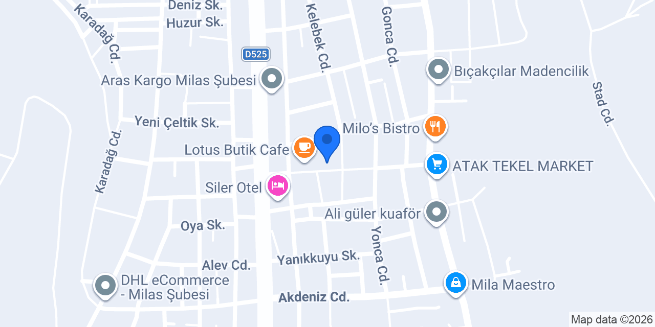 Otantik Cafe & Lezzet konumu