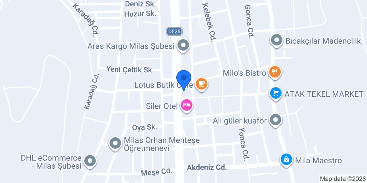 Akar Halıcılık konumu