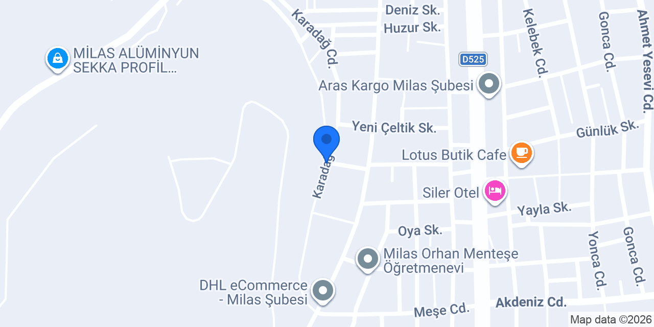 Topçu Otomotiv konumu