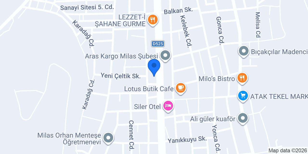 Ck Erkek Kuaförü konumu