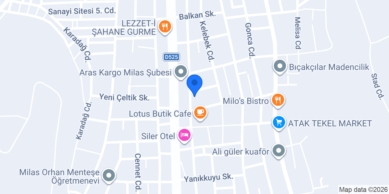 Azra Unlu Mamülleri konumu