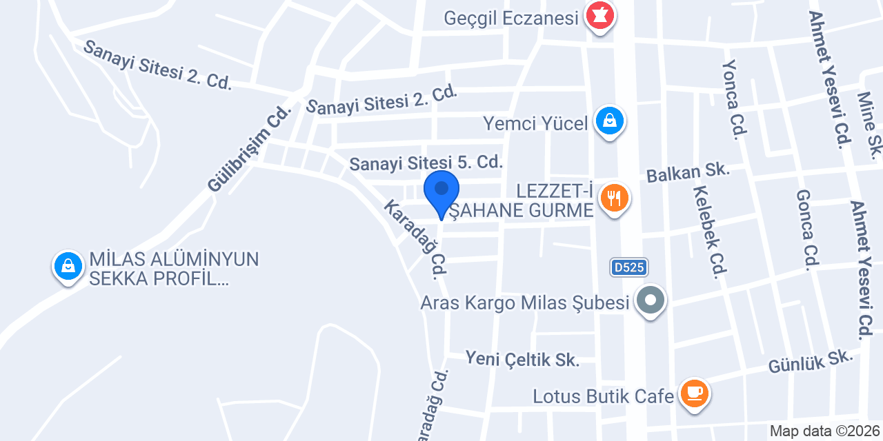 Bülbül Oto Lastik konumu