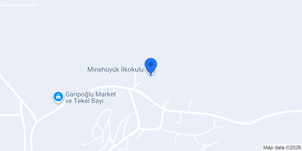 Minehüyük İlkokulu konumu