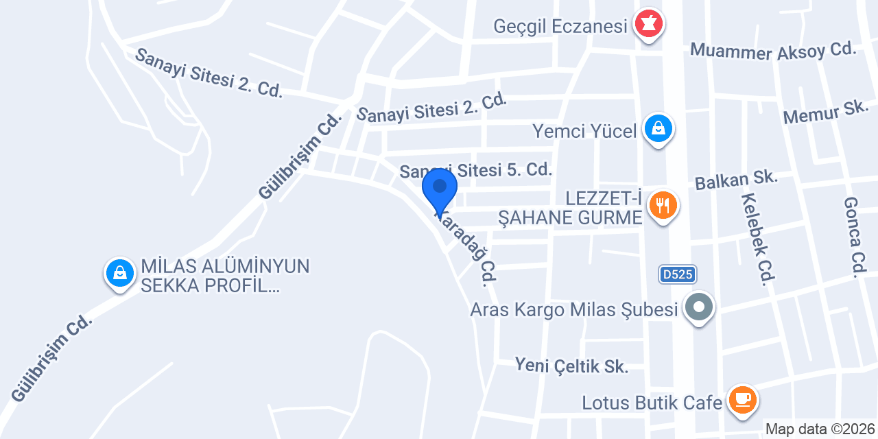 Paçalı Ön Düzen konumu