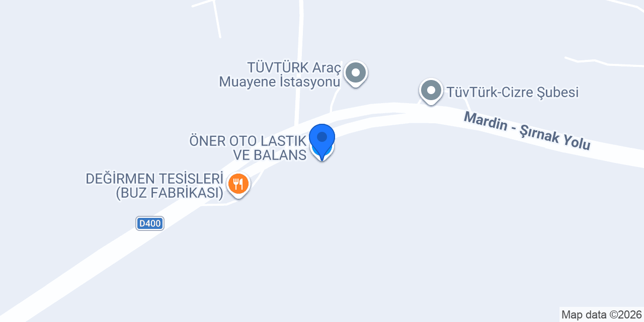 ÖNER OTO LASTIK VE BALANS konumu