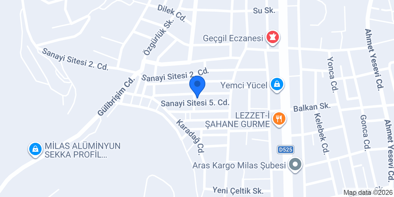 Ayaküstü büfe milas sanayi konumu