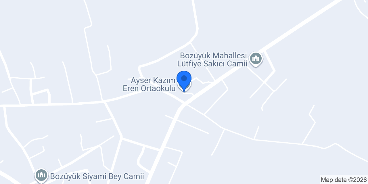 Ayser Kazım Eren Ortaokulu konumu