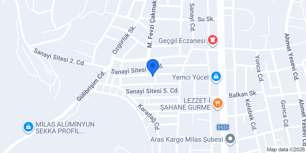 Akça Otomotiv konumu