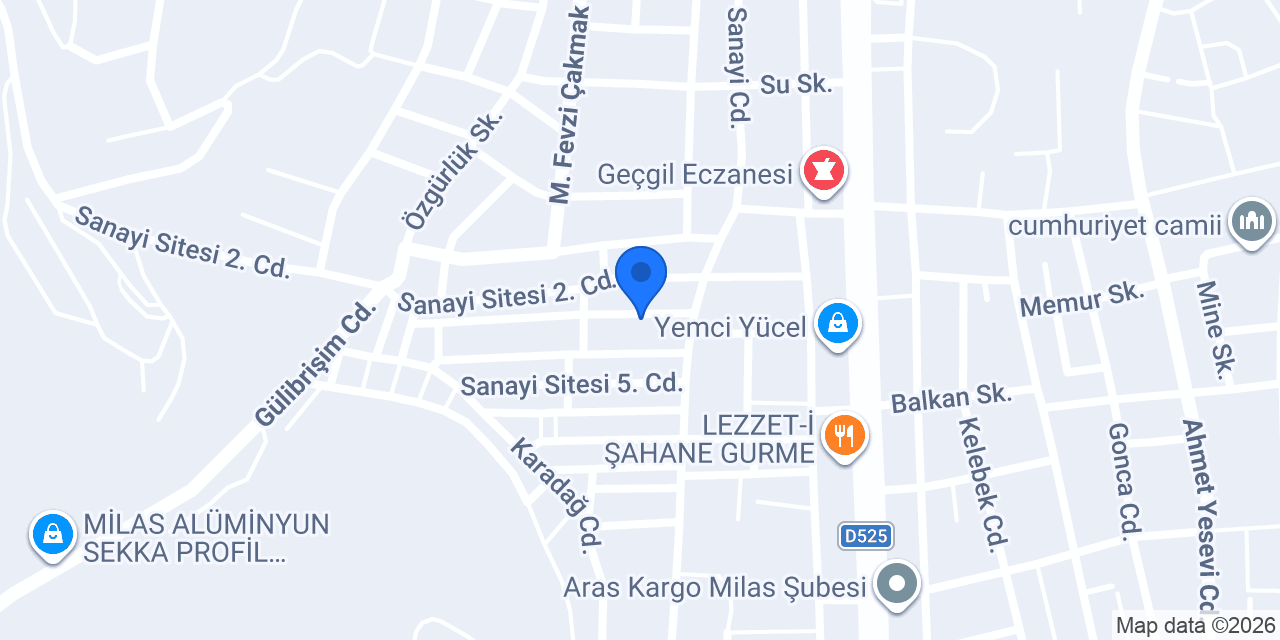 Yiğitkaya Metal Sanayi konumu