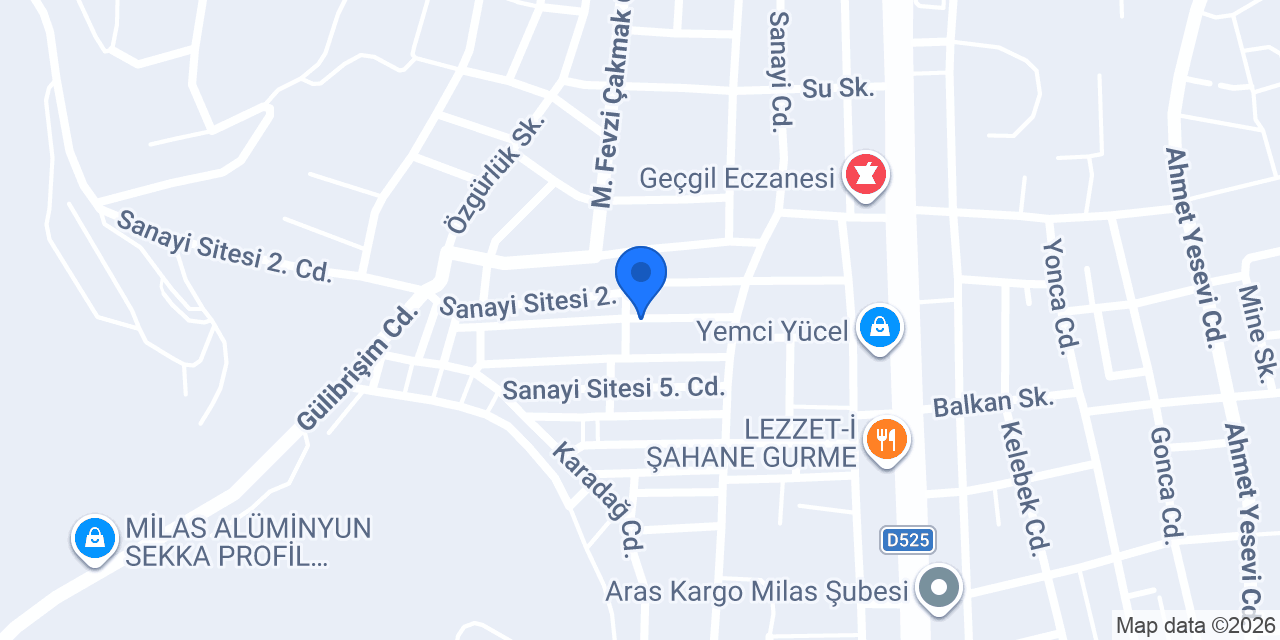 Özer Mobilya konumu