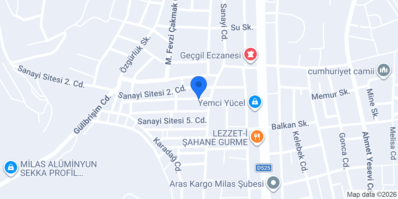 İnanç Oto Yedek Parça konumu