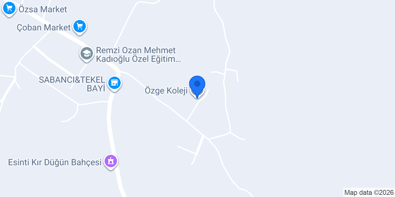 Özge Koleji konumu