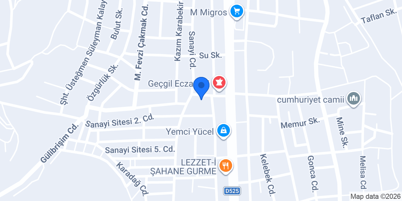 İki teker bakım merkezi konumu