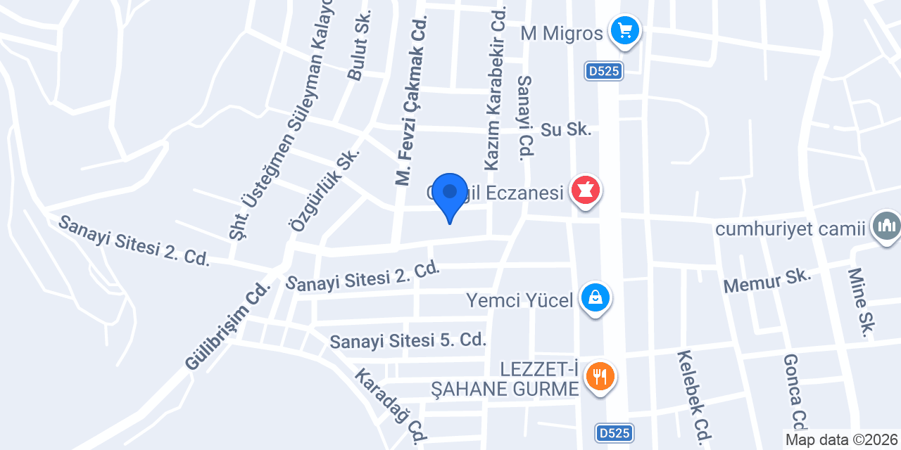Kardeş Oto konumu