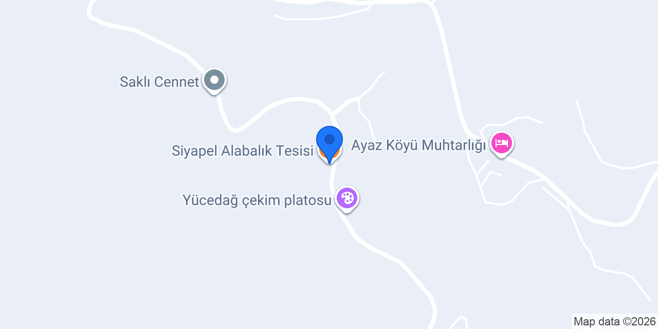 Siyapel Alabalık Tesisi konumu