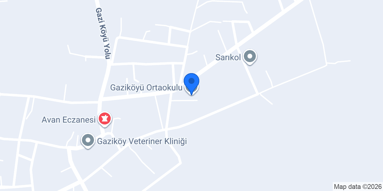 Gaziköyü Ortaokulu konumu