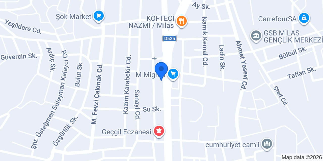 Patlıycan Döner konumu