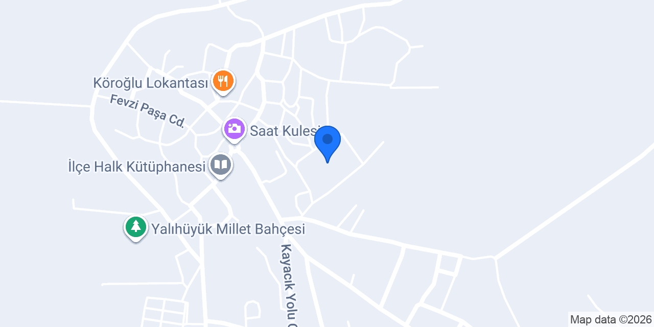 Ptt-yalıhüyük Şubesi konumu