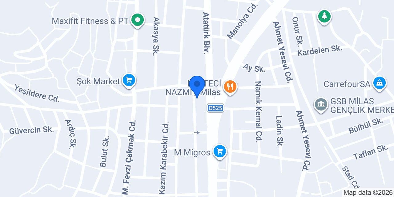 Çağdaş Pide Pizza konumu