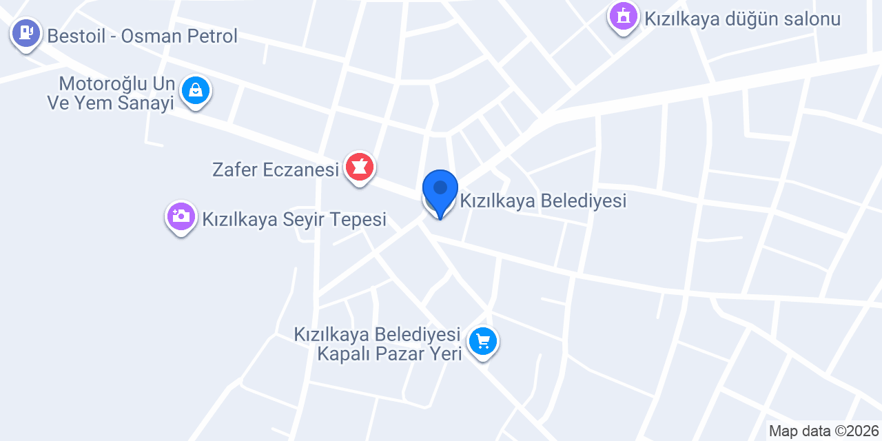 Kızılkaya Belediyesi konumu