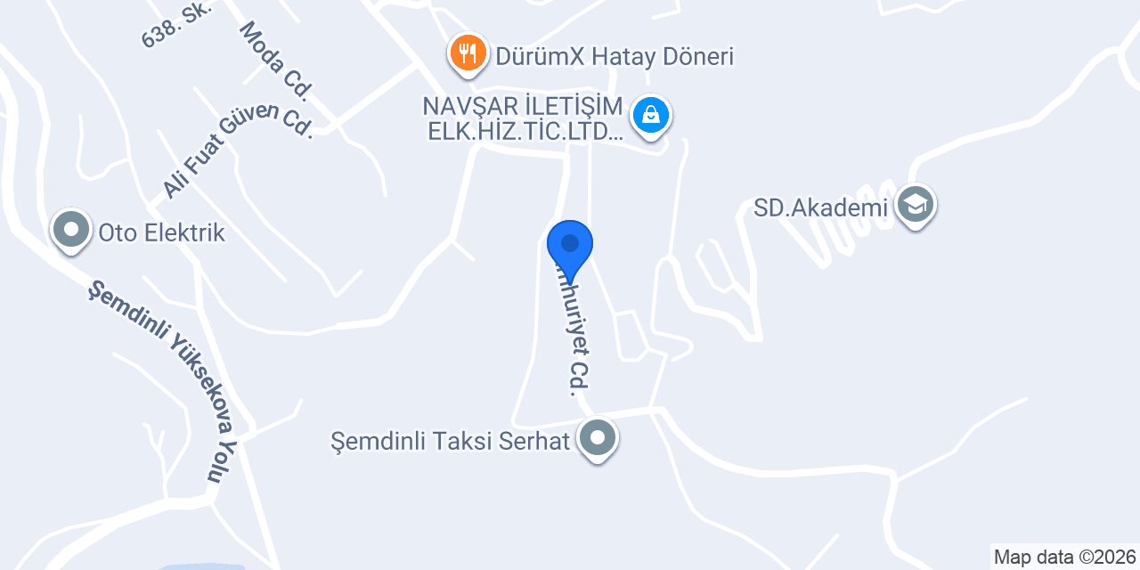 Şemdinli taksi Özgür konumu