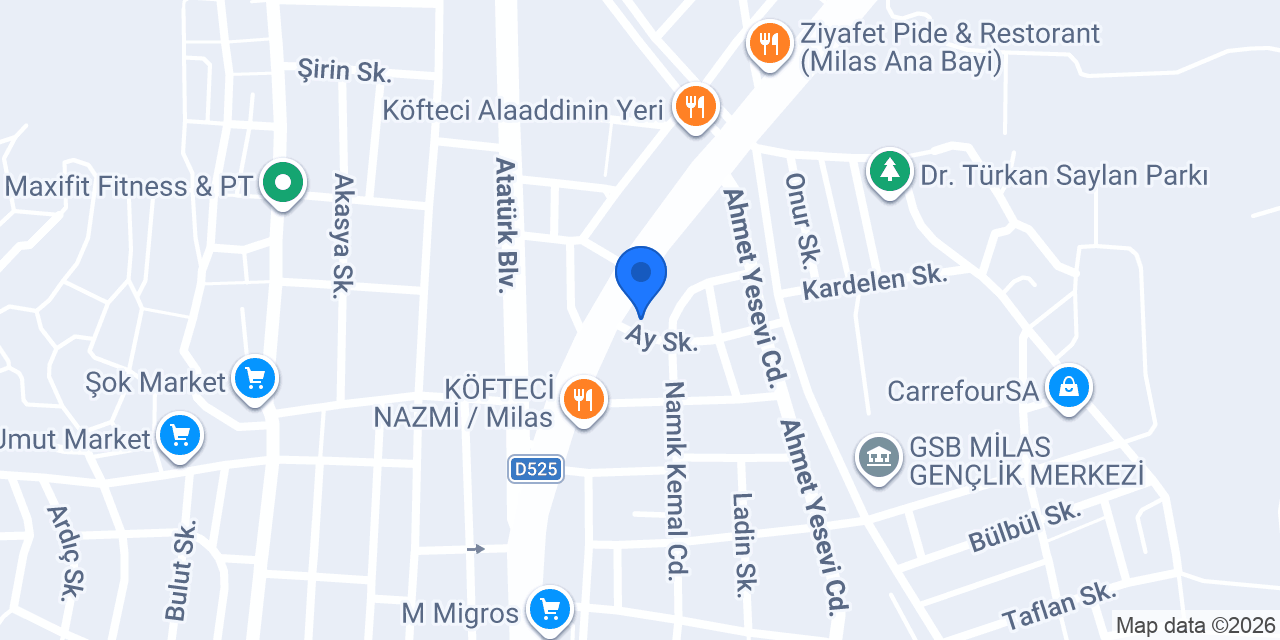 Eray Oto Galeri konumu