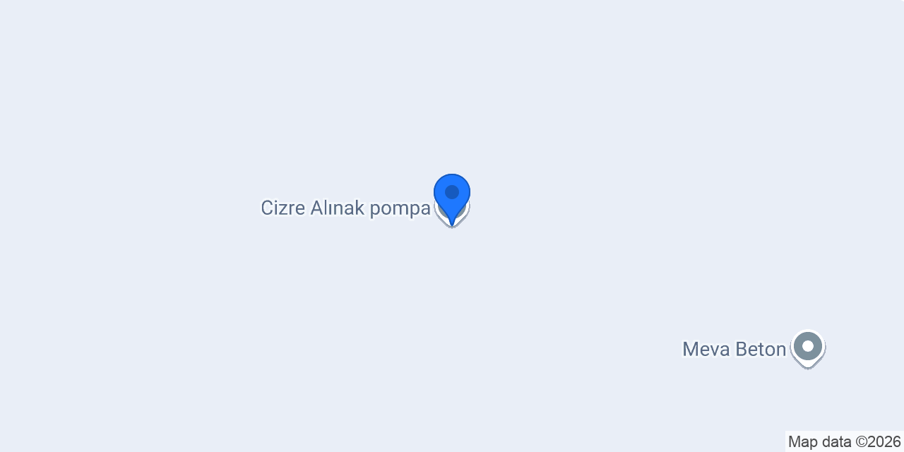 Cizre Alınak pompa konumu