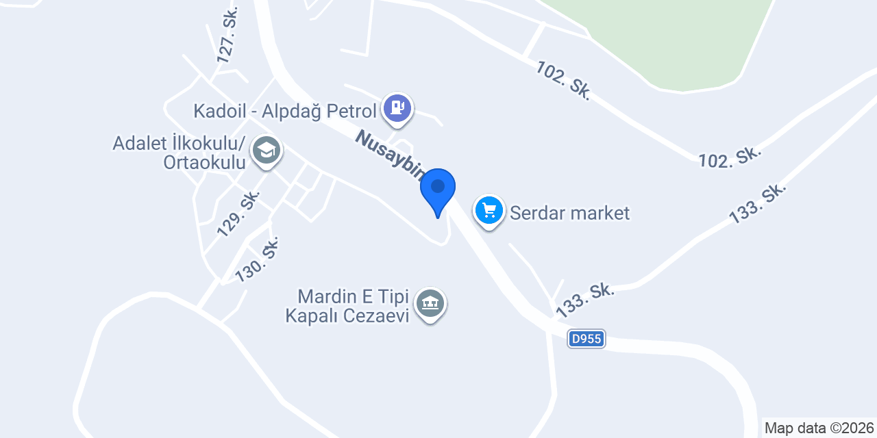 Yeşilay Mardin Şubesi konumu