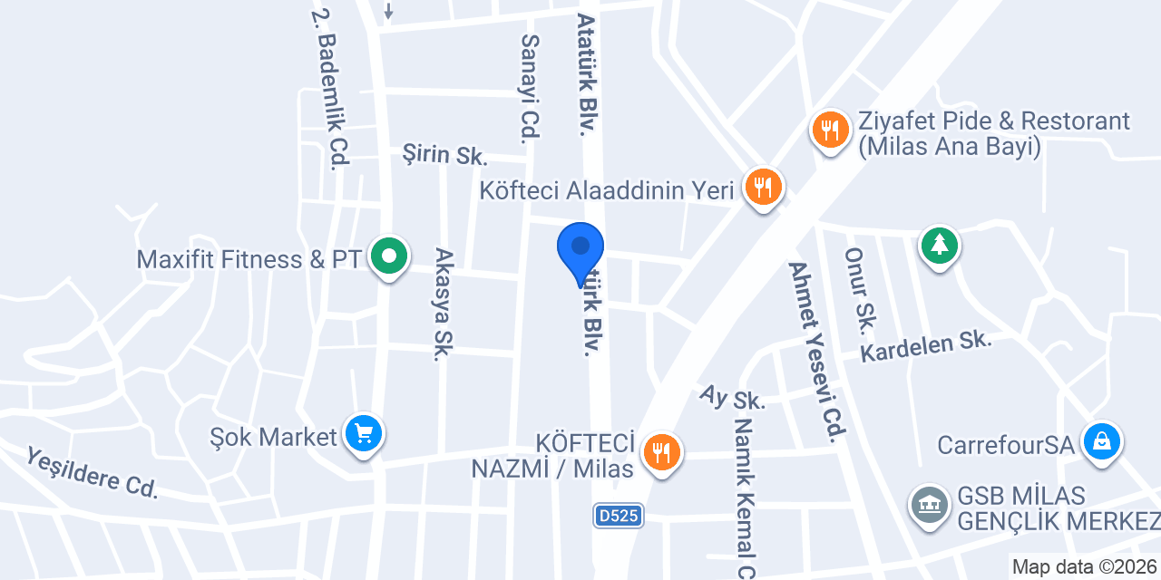 MÜDAVİM MİLAS konumu
