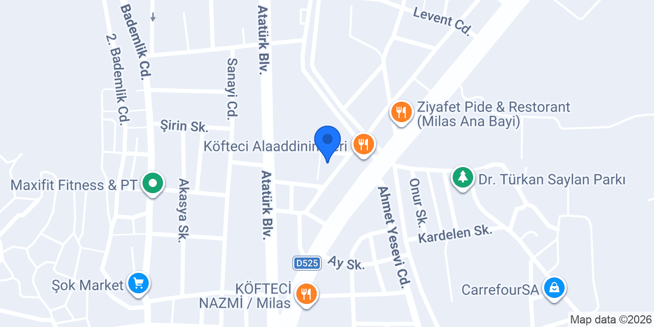 Bafa Barut Gayrimenkul konumu