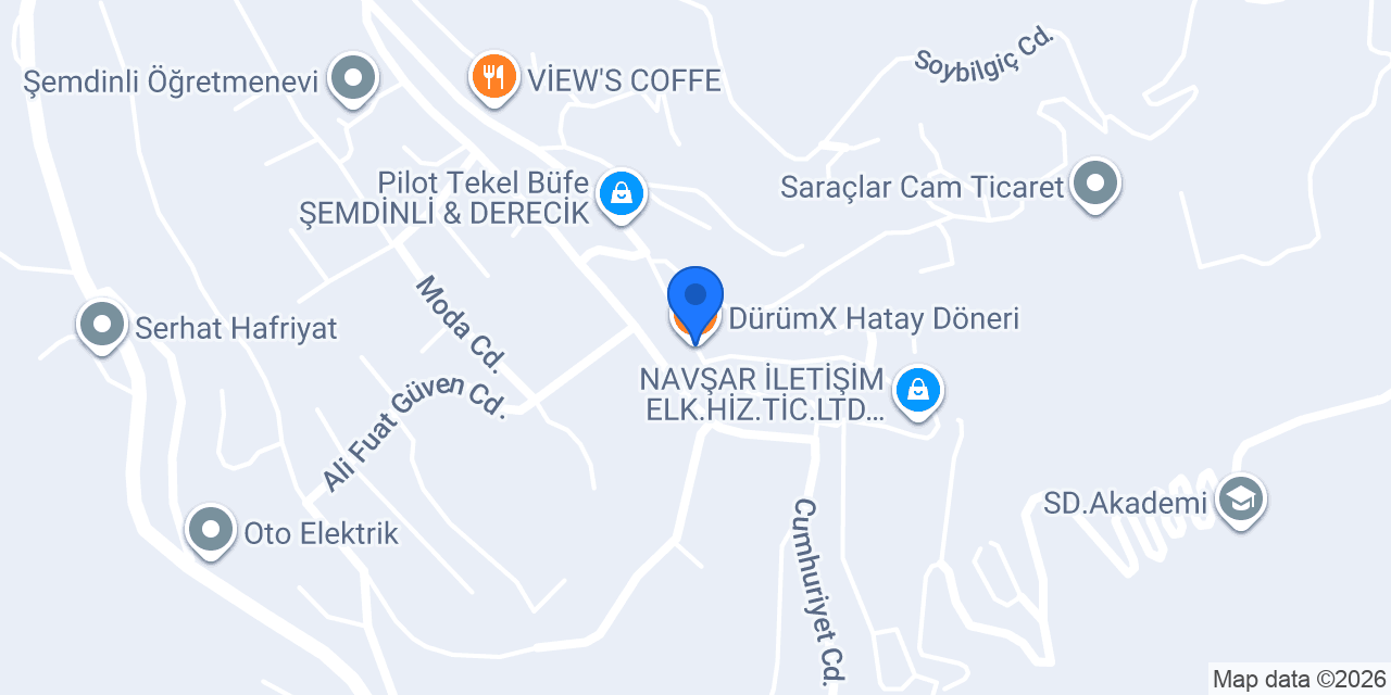 DürümX Hatay Döneri konumu
