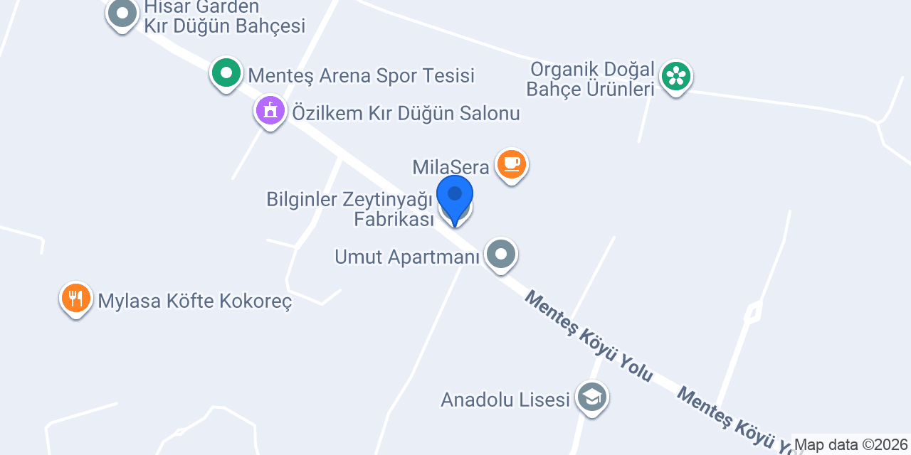 Bilginler Zeytinyağı Fabrikası konumu