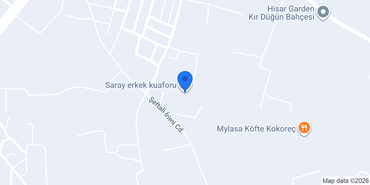 Saray erkek kuaforu konumu