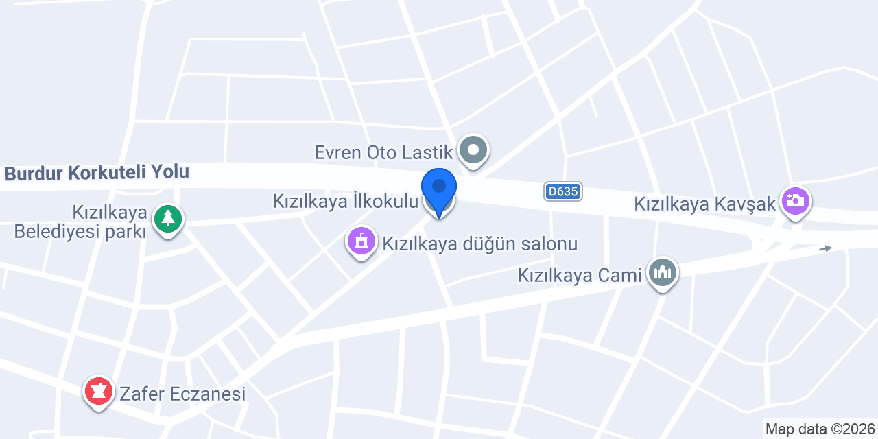 Kızılkaya İlkokulu konumu