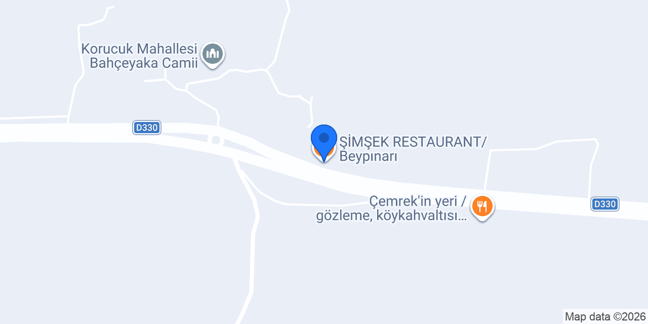ŞİMŞEK RESTAURANT/Beypınarı konumu