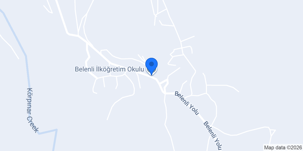 Belenli İlköğretim Okulu konumu