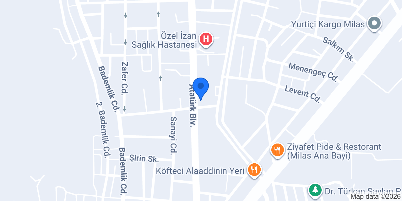 Ziraat Bankası Karya-Milas Şubesi konumu
