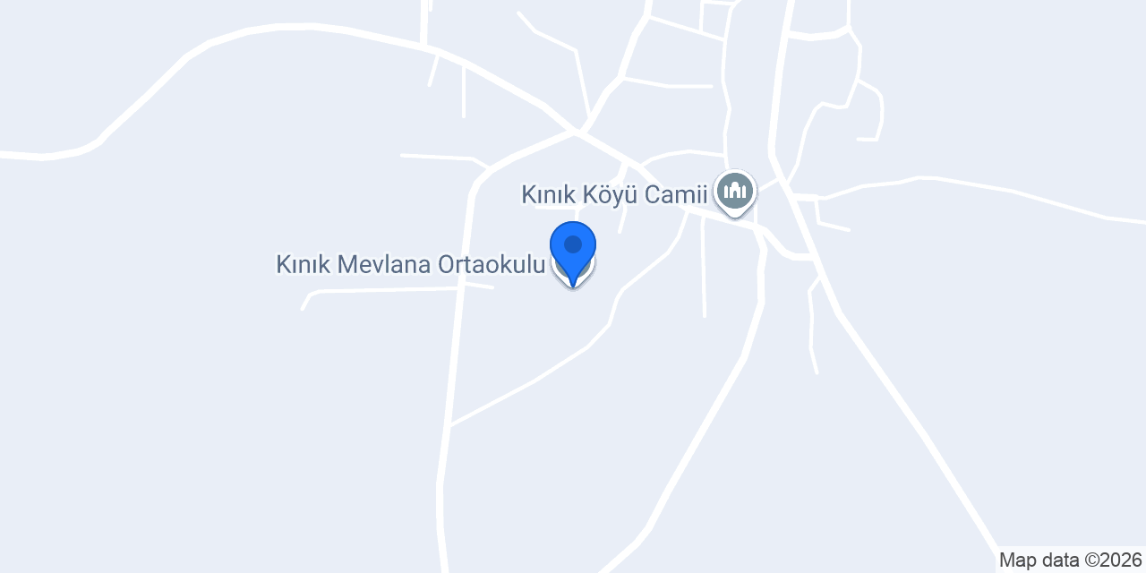 Kınık Mevlana Ortaokulu konumu