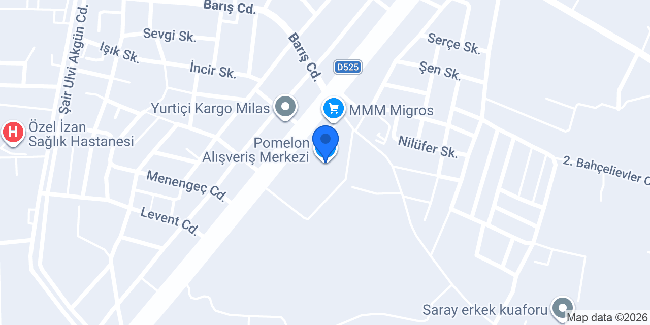 ebebek Muğla Milas Pomelon AVM konumu