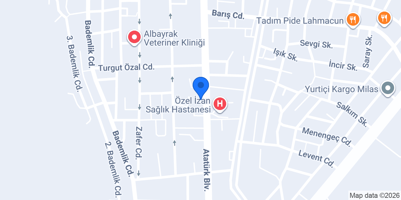 DenizBank Milas Şubesi konumu
